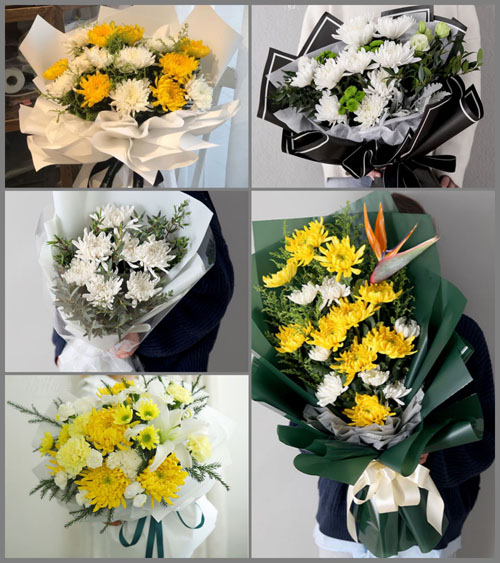 山东青岛即墨市鳌山卫街道南选村白事花束代送